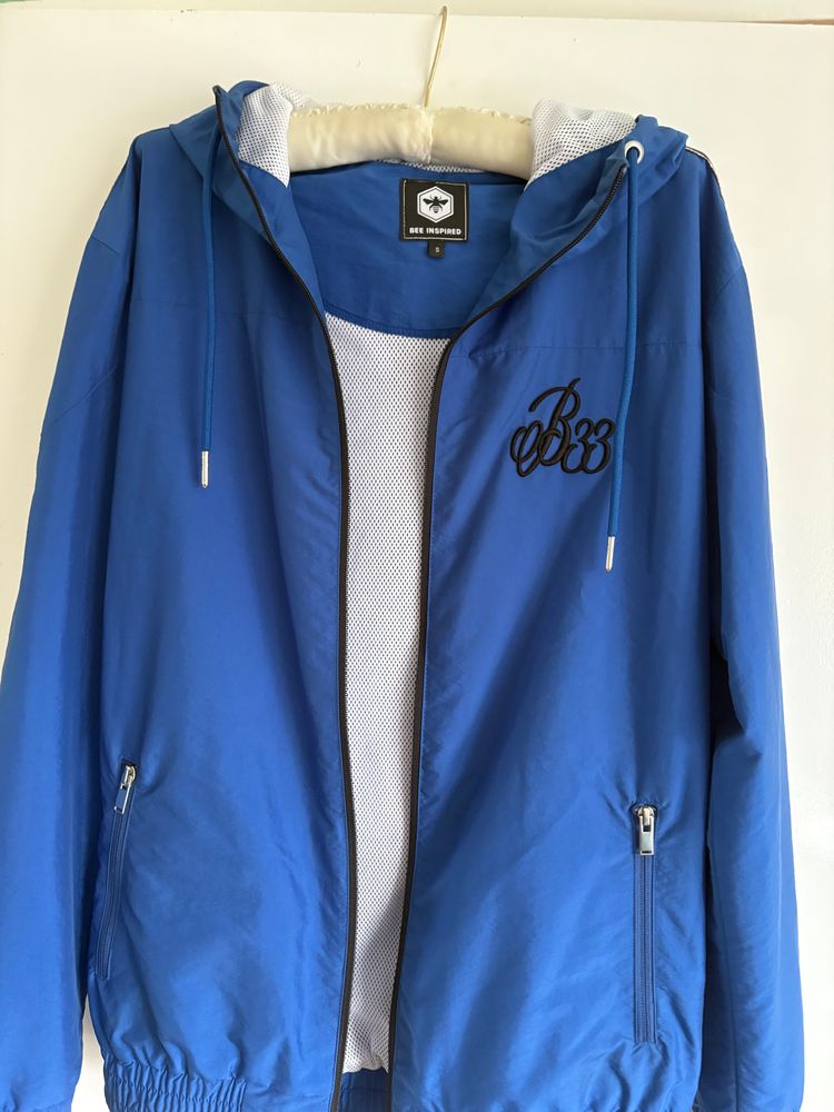 Bee Inspired Blue Hooded Jacket 10
