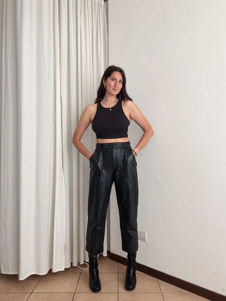 Pantaloni pelle 44 image 1