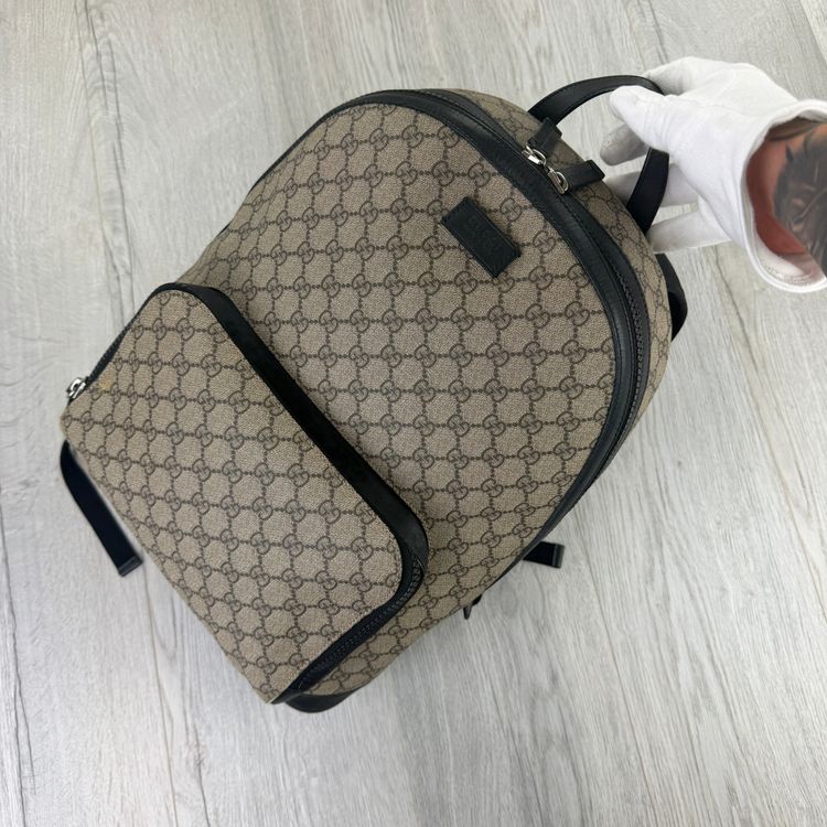 Gucci Men’s Monogram Gucci GG Supreme Backpack image 8