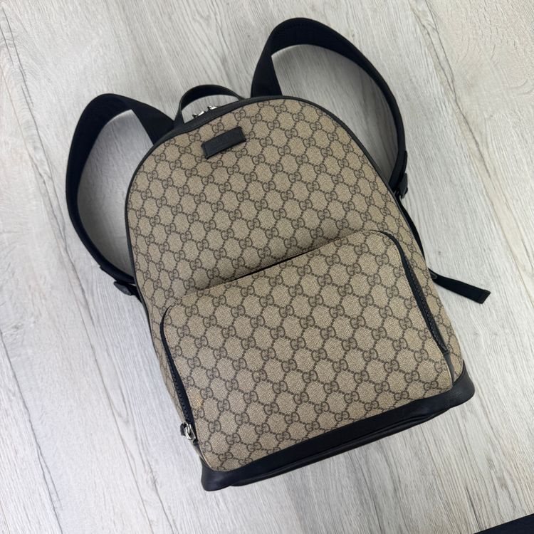 Gucci Men’s Monogram Gucci GG Supreme Backpack image 4