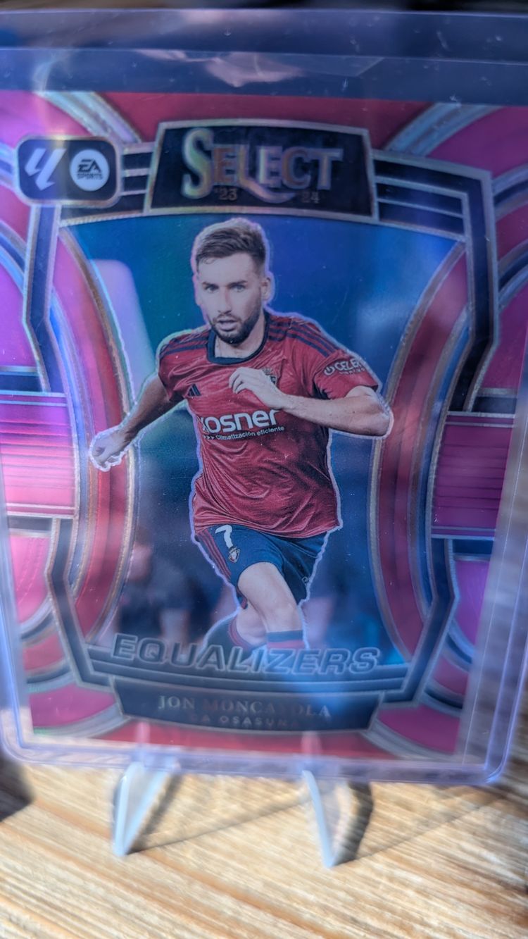 Jon Moncayola Panini Select La Liga 2023-24 Equalizers Pink /25 Osasuna