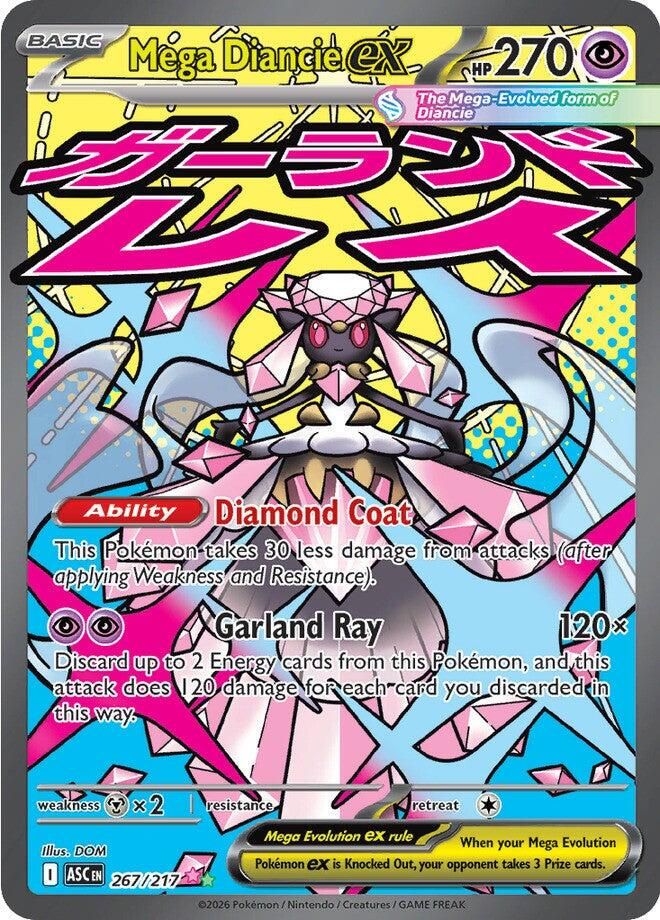 Mega Diancie ex #267 Pokemon Ascended Heroes image 1