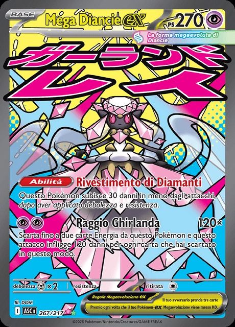 Mega Diancie ex #267 Pokemon Ascended Heroes image 1