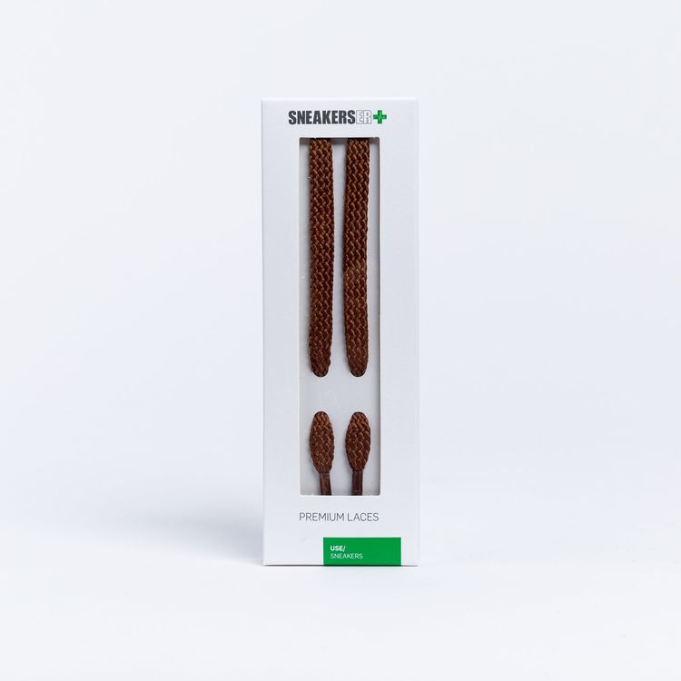 Other BOSTON FLAT SNEAKER LACES 120CM X 8mm BROWN product image