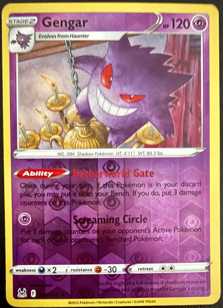 Pokémon Gengar Lost Origin 66/196 Rare Holo  product image