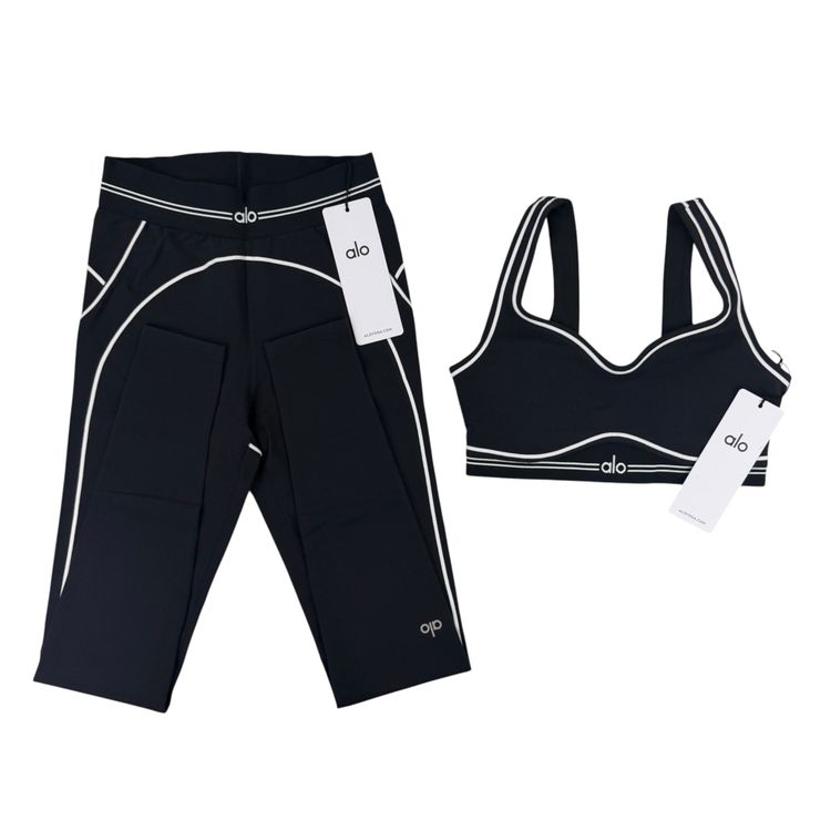 Alo Women’s Black Leggings & Top Set image 6