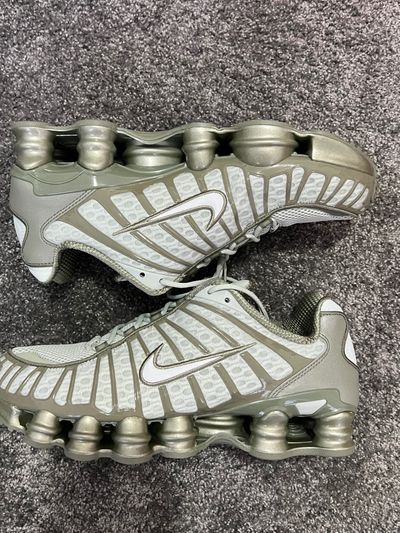 Nike Shox TL Light Army Trainers | UK 8.5 | AR3566 006