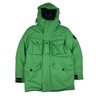 Stone Island 2021 Green Ripstop Gore-Tex Product Technology Down Jacket - Small