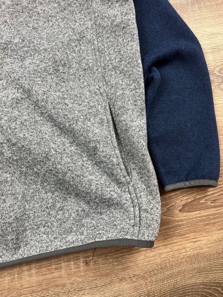 Grey Two Tone LL Bean Snap Fleece (S) 5