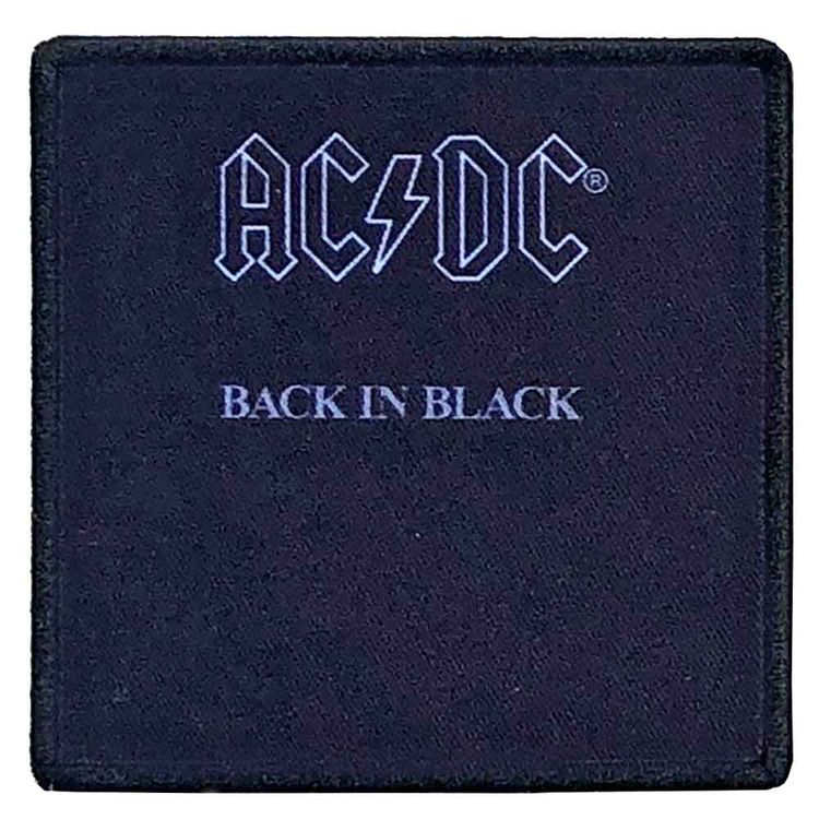 AC/DC Back In Black Printed Patch