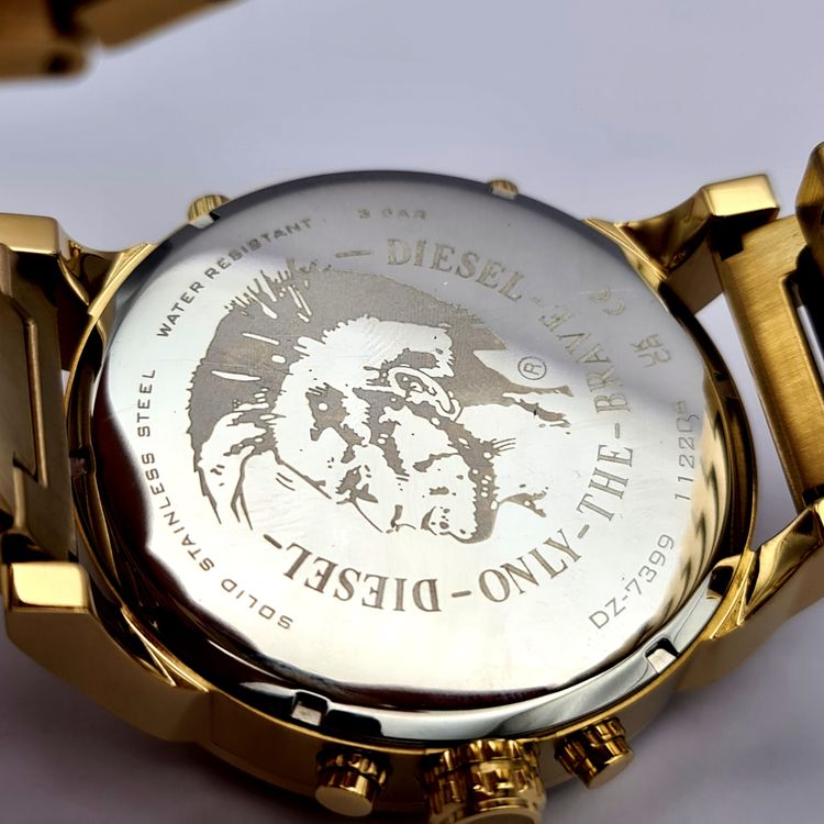 Diesel DZ7399 Gold Stainless Steel Gold Dial Mens Watch image 5
