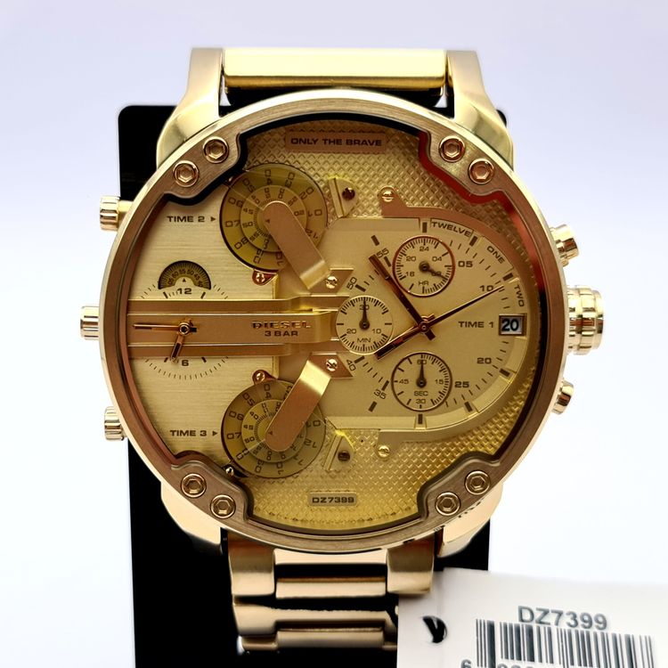 Diesel DZ7399 Gold Stainless Steel Gold Dial Mens Watch image 6