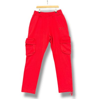 Off-white cargo jogger, medium, red