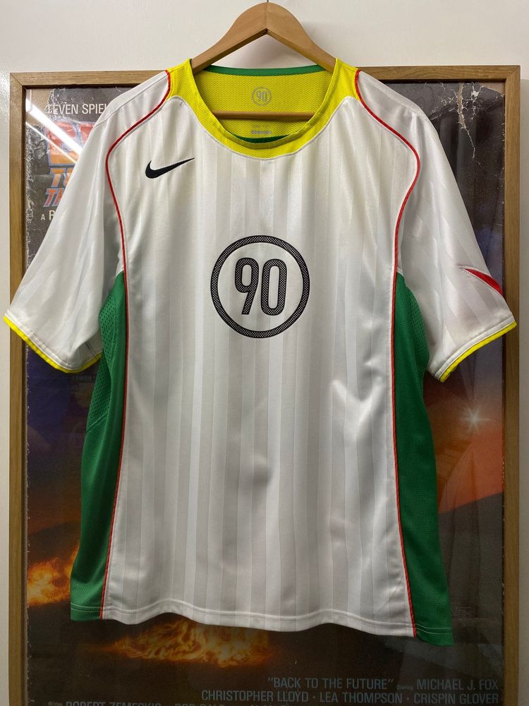 Immagine di AW2025 Nike Total 90 Rasta Piping Panelled White Drifit Tee 1
