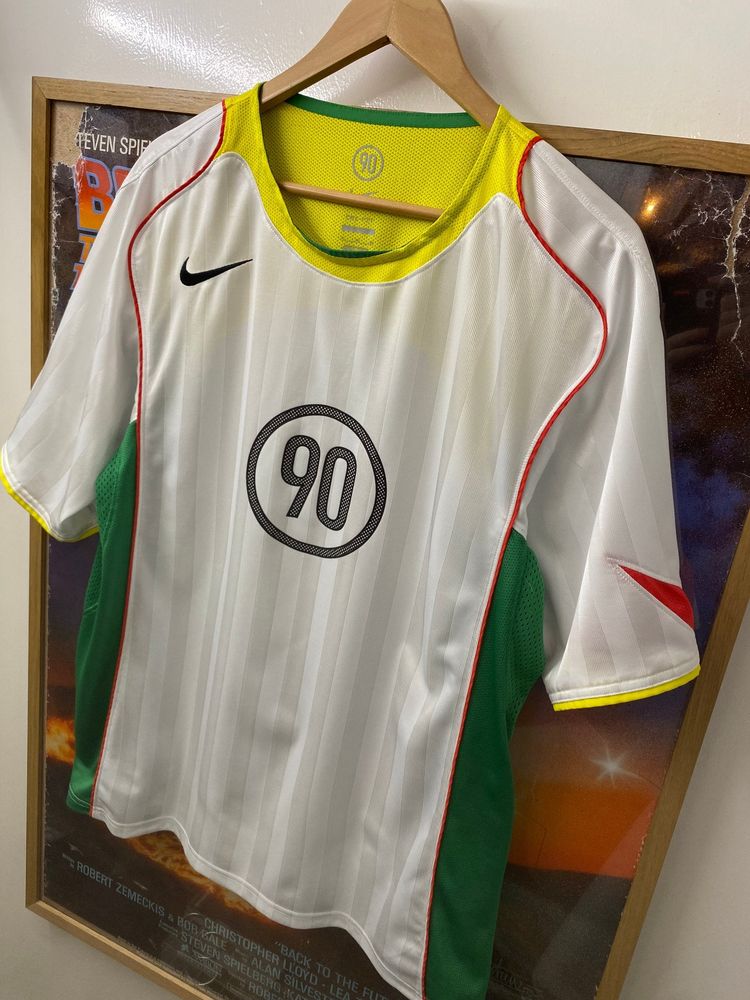 Immagine di AW2025 Nike Total 90 Rasta Piping Panelled White Drifit Tee 5