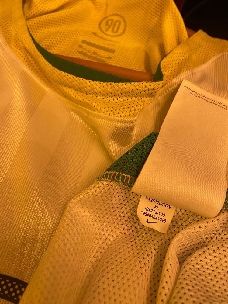 Immagine di AW2025 Nike Total 90 Rasta Piping Panelled White Drifit Tee 4