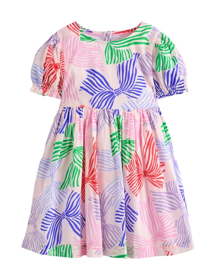 Other Mini Boden Girls' Madeline Woven Dress in French Pink Bows product image
