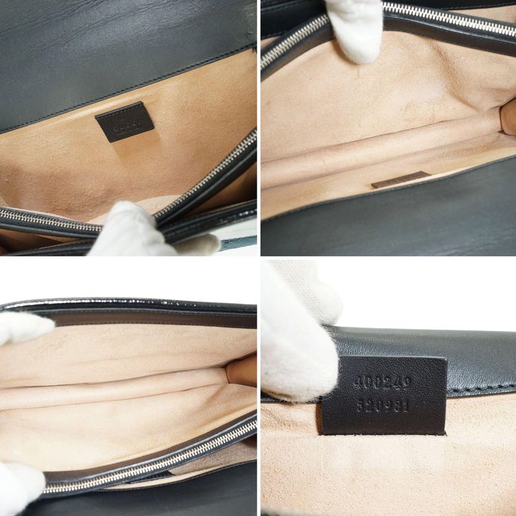 Gucci Blue Cut Out GG Monogram Velvet Dionysus Chain Shoulder Bag image 7