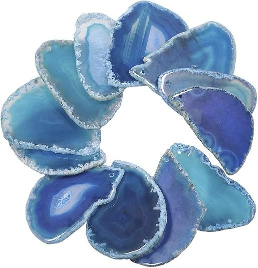 Blue Agate Stone Slices image 1