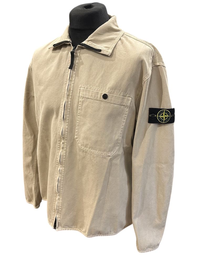 Stone Island Cotton Canvas Overshirt With Chest Pocket BNWT
