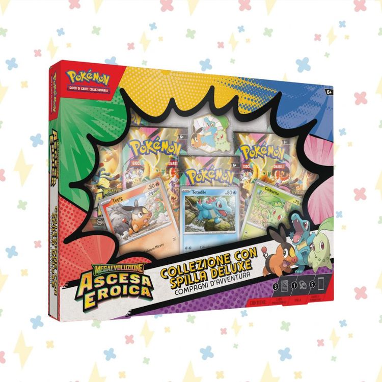 Pokémon Collezione Ascesa Eroica con Spilla Deluxe Compagni D’avventura product image