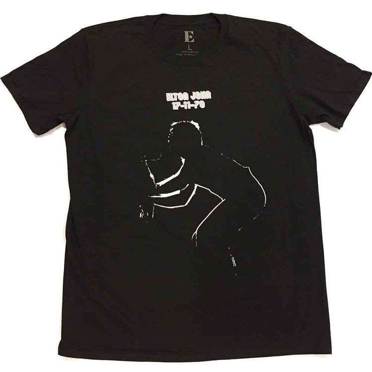 Elton John Unisex T-Shirt: 17.11.70 Album (Black) image 1