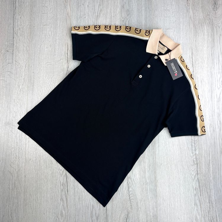 Gucci Gucci Men’s Black Polo GG Sleeve - Large product image