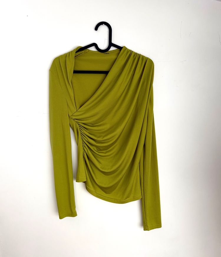 Other Green Draped Long Sleeve Top product image