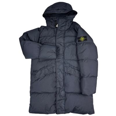 Abrigo Stone Island Garment Dyed Crinkle Reps-NY Down Azul marino - talla M