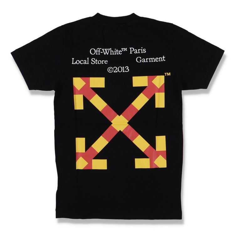 Off-White Black and Red Paris Exclusive Arrows T-Shirt