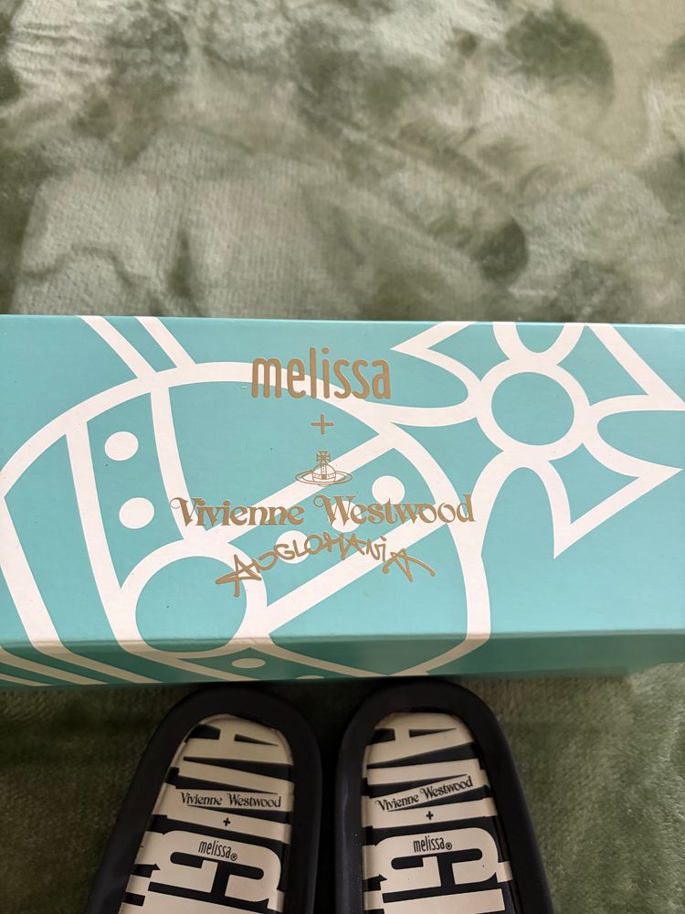 Melissa x Vivienne Westwood Women’s Slides Sandals UK 4 EU 37 Black With Box image 4