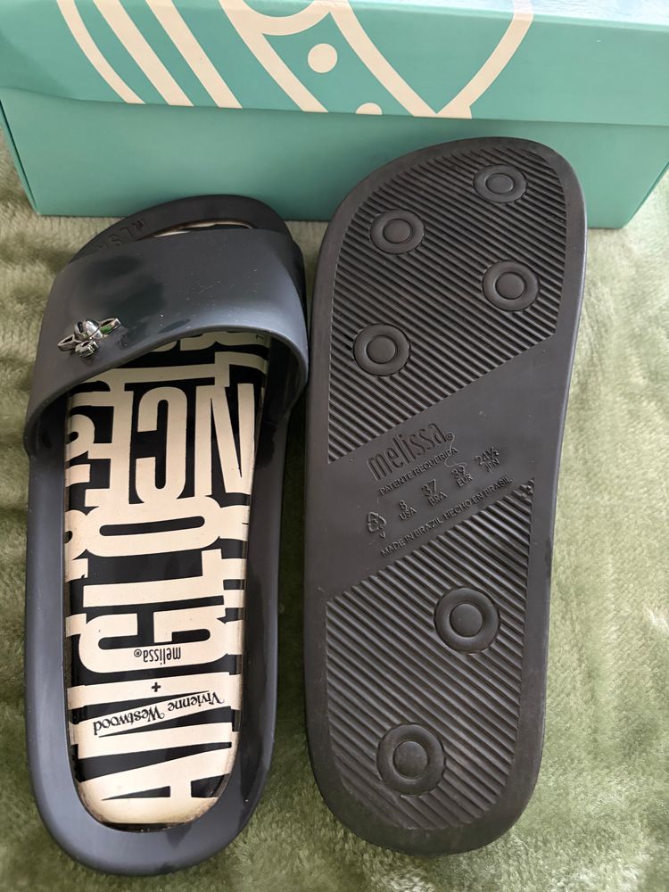 Melissa x Vivienne Westwood Women’s Slides Sandals UK 4 EU 37 Black With Box image 9