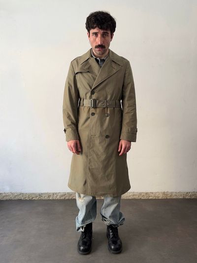 1960s/70s Us Army trench coat light grey