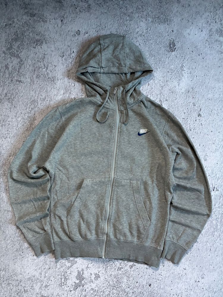 Nike Grey Zip-Up Hoodie