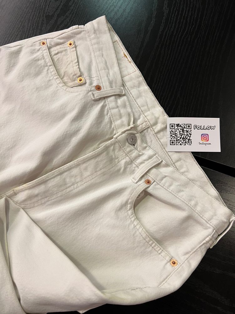 Immagine di Levi'S White Jeans 501 vintage 1094 made in spain  35/49 5