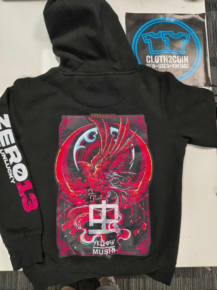 Zero13 phoenix Black Hoodie, brand new, all sizes 