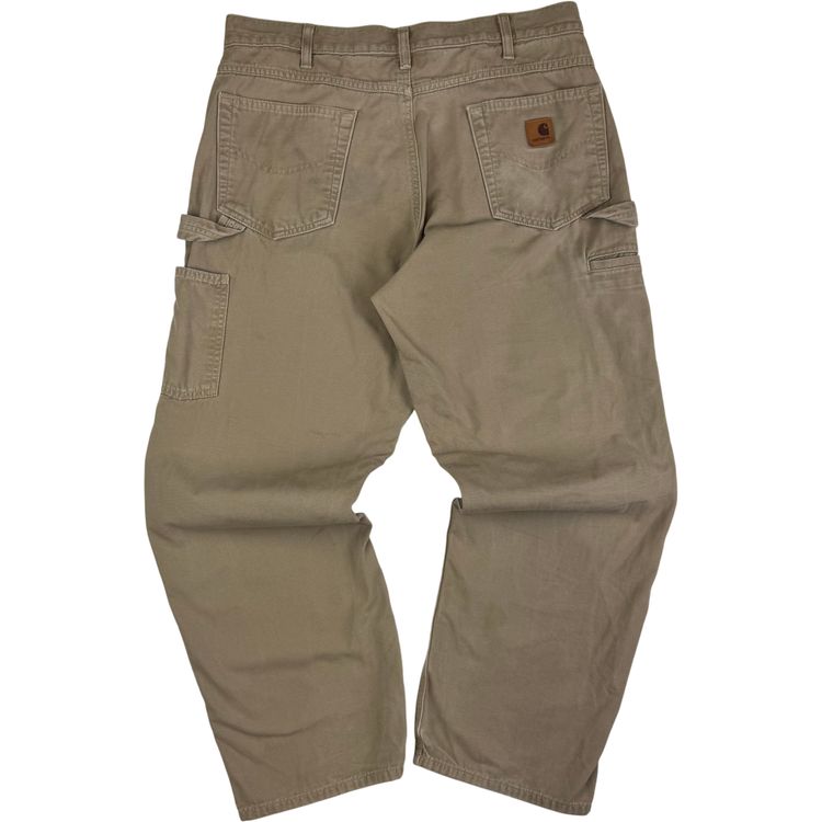 Carhartt Carpenter Workwear Trousers Beige Brown imagen 1
