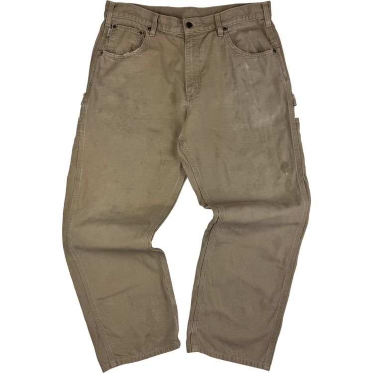 Immagine di Carhartt Carpenter Workwear Trousers Beige Brown 6