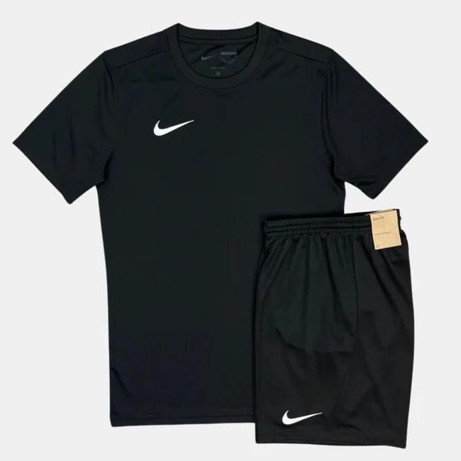 Nike Black Sports T-Shirt And Shorts Set