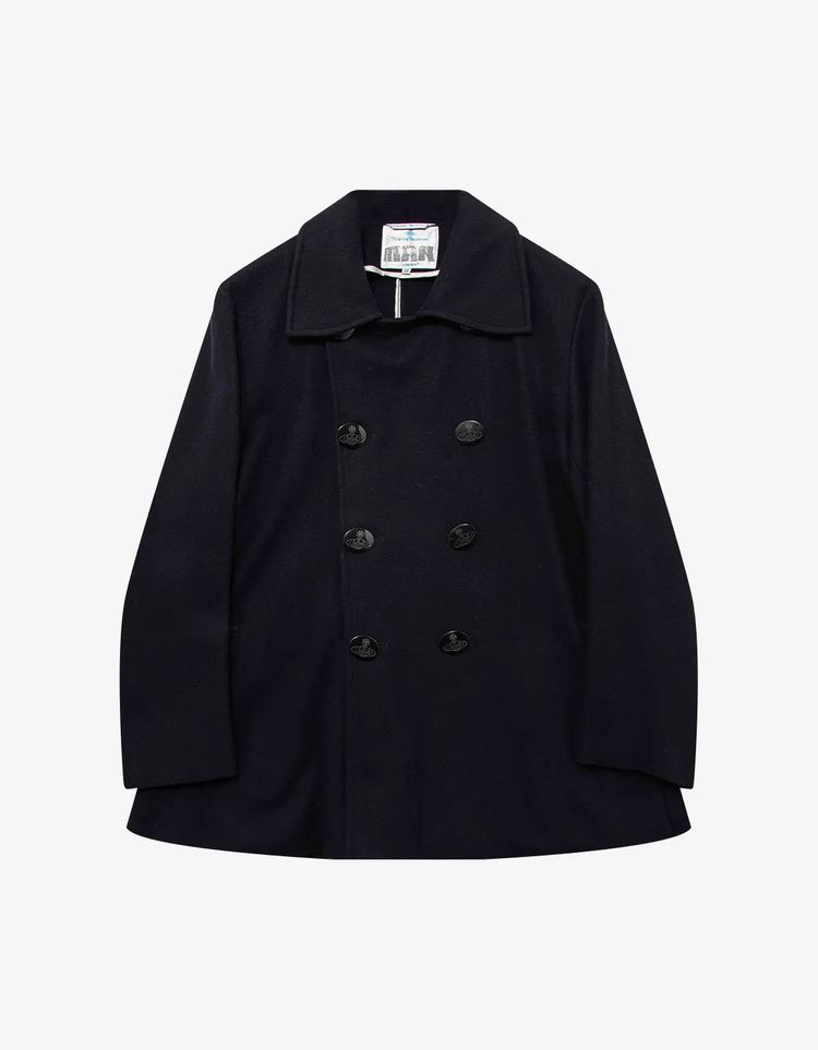 Vivienne Westwood MAN Archival Navy Wool Pea Coat image 1