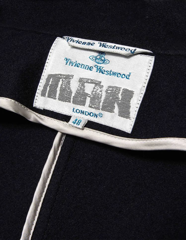 Vivienne Westwood MAN Archival Navy Wool Pea Coat obraz 12