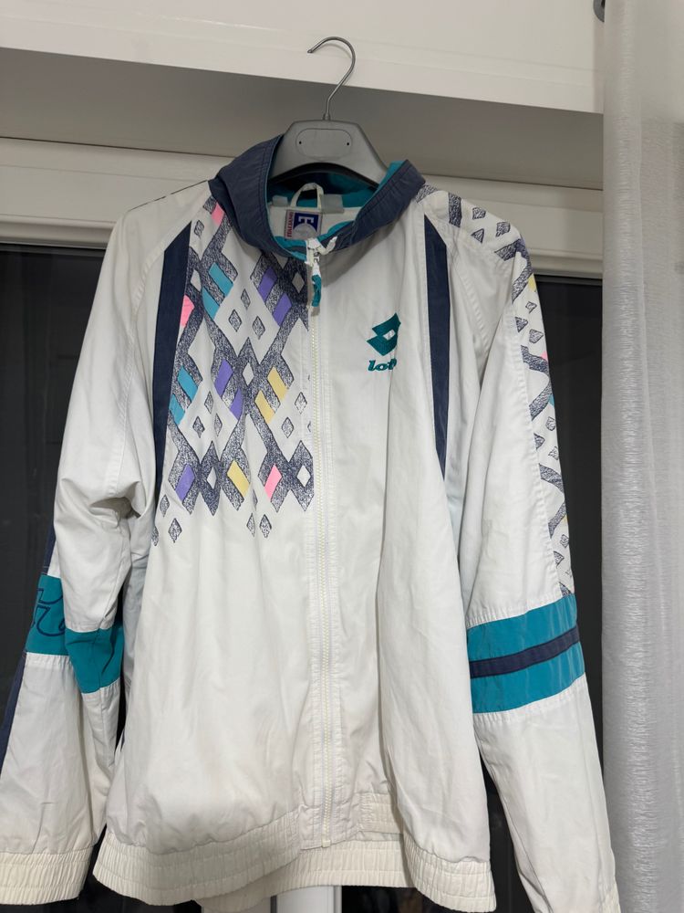 Lotto White Zip-Up Jacket