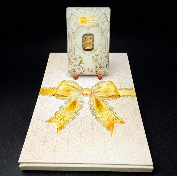 1g 999 Gold Bar In wishes Packaging imagen 1