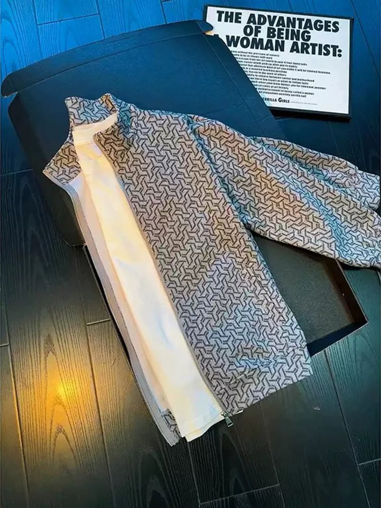 Patterned Zip-Up Jacket imagen 2