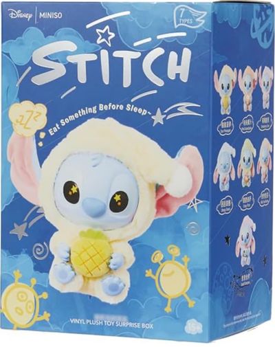 Official miniso Stitch vinyl plush toy surprise box