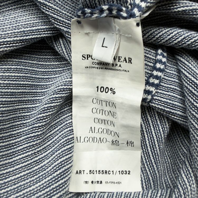 S/S 09 Stone Island Knitted Striped 1/4 Zip Sweater 4