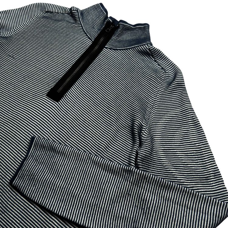 S/S 09 Stone Island Knitted Striped 1/4 Zip Sweater 2