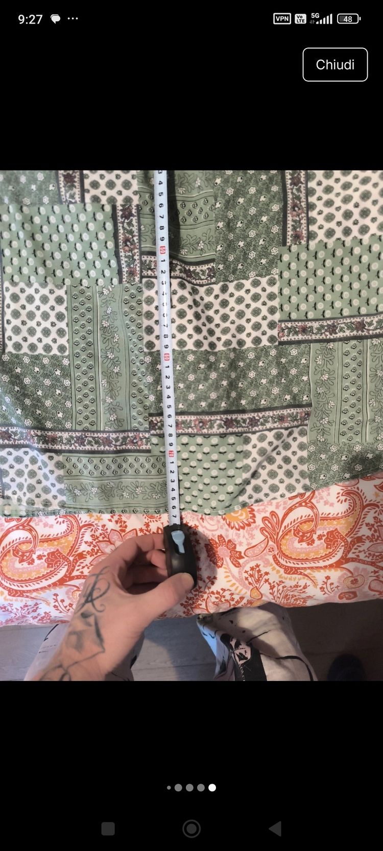 Immagine di Green Patterned Button-Up Shirt 9