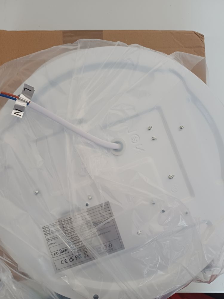 White Ceiling Light Fixture 2