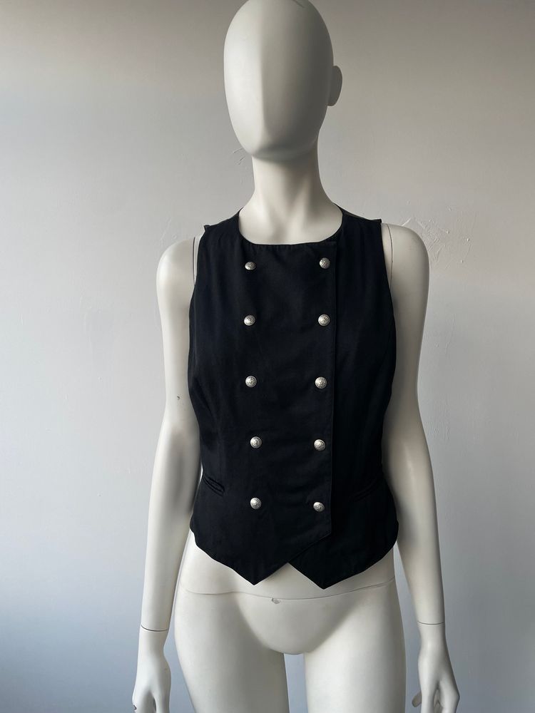 Lanabu Vintage Claude Montana vintage double breasted waistcoat product image